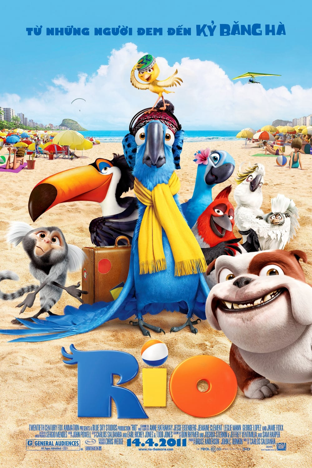 Chú Vẹt Đuôi Dài Rio